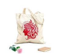 AILOONG Customizable pattern canvas bags hindu shiva god head silhuette vactor 340g/m² thick fabric Matches clothing