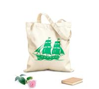 AILOONG Customizable pattern canvas bags historical voyage ship emblem mythical relic ancient ship in 340g/m² thick fabric Matches clothing