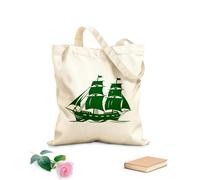 AILOONG Customizable pattern canvas bags historical voyage ship emblem mythical relic ancient ship in 340g/m² thick fabric Matches clothing