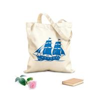 AILOONG Customizable pattern canvas bags historical voyage ship emblem mythical relic ancient ship in 340g/m² thick fabric Matches clothing