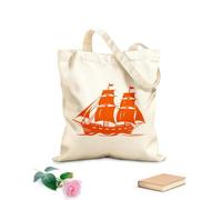 AILOONG Customizable pattern canvas bags historical voyage ship emblem mythical relic ancient ship in 340g/m² thick fabric Matches clothing