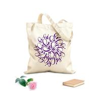 AILOONG Customizable pattern canvas bags ho ho ho christmas written in a circle calligraphy greeting with modern brush lettering 340g/m² thick fabric Matches clothing