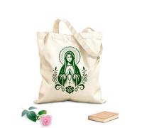 AILOONG Customizable pattern canvas bags holy virgin mary with radiant halo design 340g/m² thick fabric Matches clothing