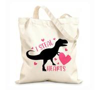 AILOONG Customizable pattern canvas bags i steal hearts valentines day heart love be mine holiday 12 oz thick fabric Matches clothing 25x30cm Small