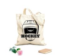AILOONG Customizable pattern canvas bags ice hockey sport icons 12 oz thick fabric Matches clothing 31x36cm Medium