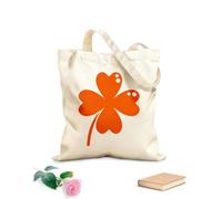 AILOONG Customizable pattern canvas bags irish luck clover icon simple luck japan 340g/m² thick fabric Matches clothing