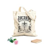 AILOONG Customizable pattern canvas bags jesus is the reason 12 oz thick fabric Matches clothing 25x30cm Small