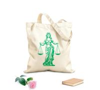 AILOONG Customizable pattern canvas bags judicial grace justice lady virtuous vigilance icon of justice lady 340g/m² thick fabric Matches clothing