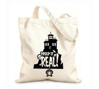 AILOONG Customizable pattern canvas bags keep it real 12 oz thick fabric Matches clothing 31x36cm Medium