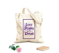 AILOONG Customizable pattern canvas bags love stinks valentine day quote and mug design 340g/m² thick fabric Matches clothing