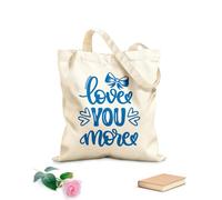 AILOONG Customizable pattern canvas bags love you more heart valentines day love be mine holiday 340g/m² thick fabric Matches clothing