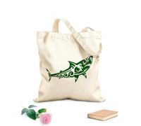 AILOONG Customizable pattern canvas bags maori tribal animal tattoo sea creatures 340g/m² thick fabric Matches clothing