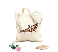 AILOONG Customizable pattern canvas bags maori tribal animal tattoo sea creatures 340g/m² thick fabric Matches clothing
