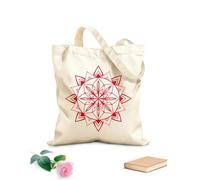AILOONG Customizable pattern canvas bags mindful balance mandala 340g/m² thick fabric Matches clothing