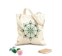 AILOONG Customizable pattern canvas bags mindful balance mandala 340g/m² thick fabric Matches clothing