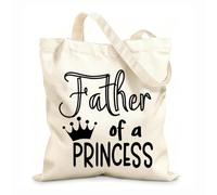 AILOONG Digitally printed canvas bags 12 oz thick fabric daddy and me typography set Uses as a makeup bag 35x40cm Large