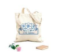 AILOONG Digitally printed canvas bags 340g/m² thick fabric culinary typography with chef Uses as a makeup bag