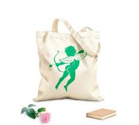 AILOONG Digitally printed canvas bags 340g/m² thick fabric cupid archery arrows of love arrow Uses as a makeup bag