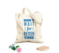 AILOONG Digitally printed canvas bags 340g/m² thick fabric daily wisdom and motivation quotes set Uses as a makeup bag