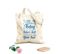 AILOONG Digitally printed canvas bags 340g/m² thick fabric do something today that your future self will thank you Uses as a makeup bag