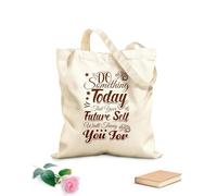 AILOONG Digitally printed canvas bags 340g/m² thick fabric do something today that your future self will thank you Uses as a makeup bag