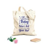 AILOONG Digitally printed canvas bags 340g/m² thick fabric do something today that your future self will thank you Uses as a makeup bag
