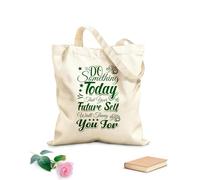 AILOONG Digitally printed canvas bags 340g/m² thick fabric do something today that your future self will thank you Uses as a makeup bag