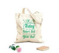 AILOONG Digitally printed canvas bags 340g/m² thick fabric do something today that your future self will thank you Uses as a makeup bag