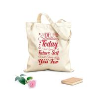 AILOONG Digitally printed canvas bags 340g/m² thick fabric do something today that your future self will thank you Uses as a makeup bag