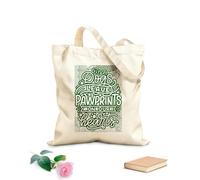 AILOONG Digitally printed canvas bags 340g/m² thick fabric Dogs leave paw prints in our hearts inspirational quotes Uses as a makeup bag