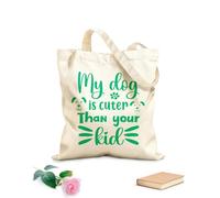 AILOONG Digitally printed canvas bags 340g/m² thick fabric dogs Uses as a makeup bag