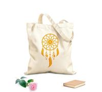 AILOONG Digitally printed canvas bags 340g/m² thick fabric dream catcher logo icon Uses as a makeup bag