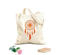 AILOONG Digitally printed canvas bags 340g/m² thick fabric dream catcher logo icon Uses as a makeup bag
