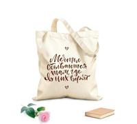 AILOONG Digitally printed canvas bags 340g/m² thick fabric dreams come TRUE where you believe in them lettering Uses as a makeup bag