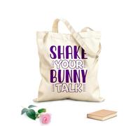 AILOONG Digitally printed canvas bags 340g/m² thick fabric Easter Bunny Hop Thief Hunt My First Baby Uses as a makeup bag