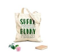 AILOONG Digitally printed canvas bags 340g/m² thick fabric Easter Bunny Hop Thief Hunt My First Baby Uses as a makeup bag