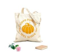 AILOONG Digitally printed canvas bags Autumn Fall Lettering Thanksgiving Hello 340g/m² thick fabric Uses as a makeup bag