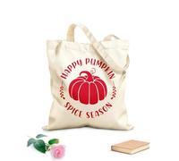 AILOONG Digitally printed canvas bags Autumn Fall Lettering Thanksgiving Hello 340g/m² thick fabric Uses as a makeup bag