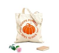 AILOONG Digitally printed canvas bags Autumn Fall Lettering Thanksgiving Hello 340g/m² thick fabric Uses as a makeup bag