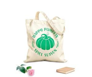 AILOONG Digitally printed canvas bags Autumn Fall Lettering Thanksgiving Hello 340g/m² thick fabric Uses as a makeup bag