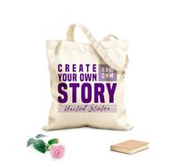 AILOONG Digitally printed canvas bags create your own story 340g/m² thick fabric Uses as a makeup bag