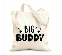 AILOONG Digitally printed canvas bags daddy and me typography set 12 oz thick fabric Uses as a makeup bag 25x30cm Small