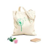 AILOONG Digitally printed canvas bags dandelion in the wind 340g/m² thick fabric Uses as a makeup bag