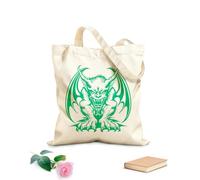 AILOONG Digitally printed canvas bags devils design images devil boy devil 340g/m² thick fabric Uses as a makeup bag