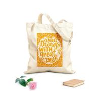 AILOONG Digitally printed canvas bags do small things with great love quote 340g/m² thick fabric Uses as a makeup bag