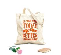AILOONG Digitally printed canvas bags do something today 340g/m² thick fabric Uses as a makeup bag