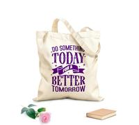 AILOONG Digitally printed canvas bags do something today 340g/m² thick fabric Uses as a makeup bag