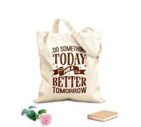AILOONG Digitally printed canvas bags do something today 340g/m² thick fabric Uses as a makeup bag