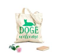 AILOONG Digitally printed canvas bags dogs 340g/m² thick fabric Uses as a makeup bag