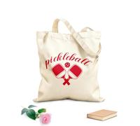 AILOONG Digitally printed canvas bags dynamic pickleball with bold typography and action packed paddle 340g/m² thick fabric Uses as a makeup bag
